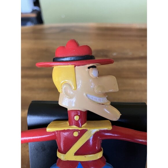 1985 JESCO 5” Dudley-Do-Right Rocky And Bullwinkle Rubber Bendable Figure - Picture 2 of 13